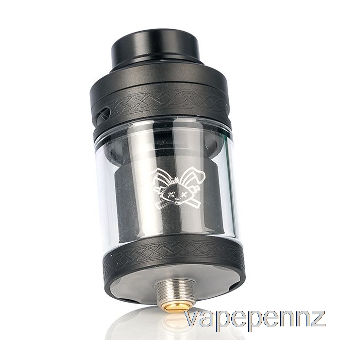 Hellvape DEAD RABBIT V2 25mm RTA Matte Black (White Logo) VAPE NZ